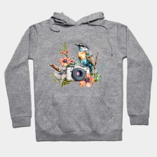 Spring Floral Camera Hoodie